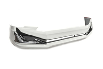 Toyota Land Cruiser Prado 150 2009–2023 Läppspoiler till främre stötfångare Modelista V3-LED (2017-) Vit färg foto 3