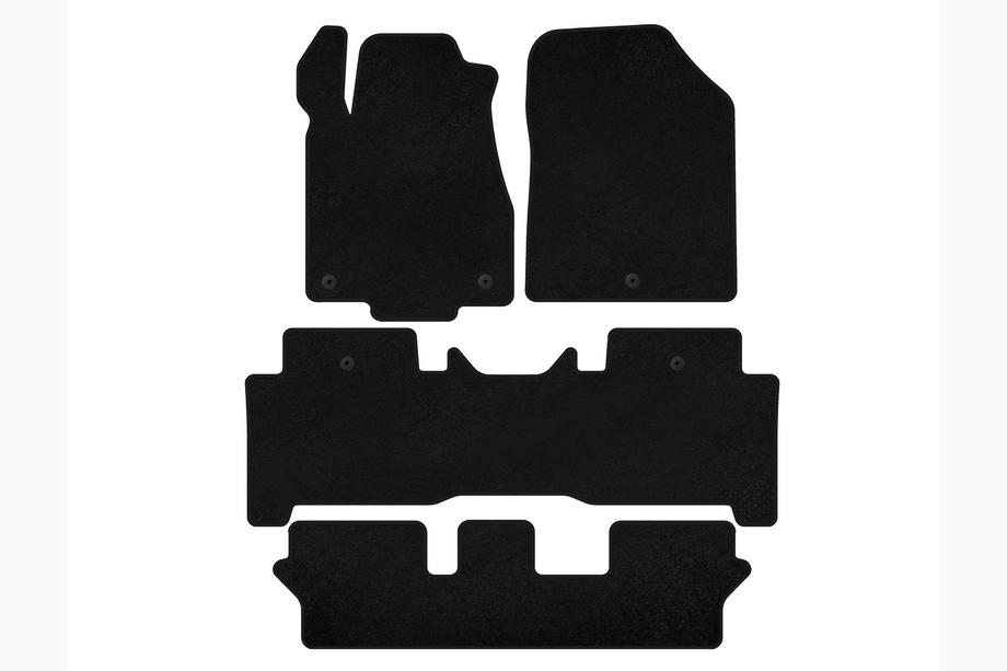 Acura MDX 2007–2013 Textilmattor Classic (3 rader, svart) Image
