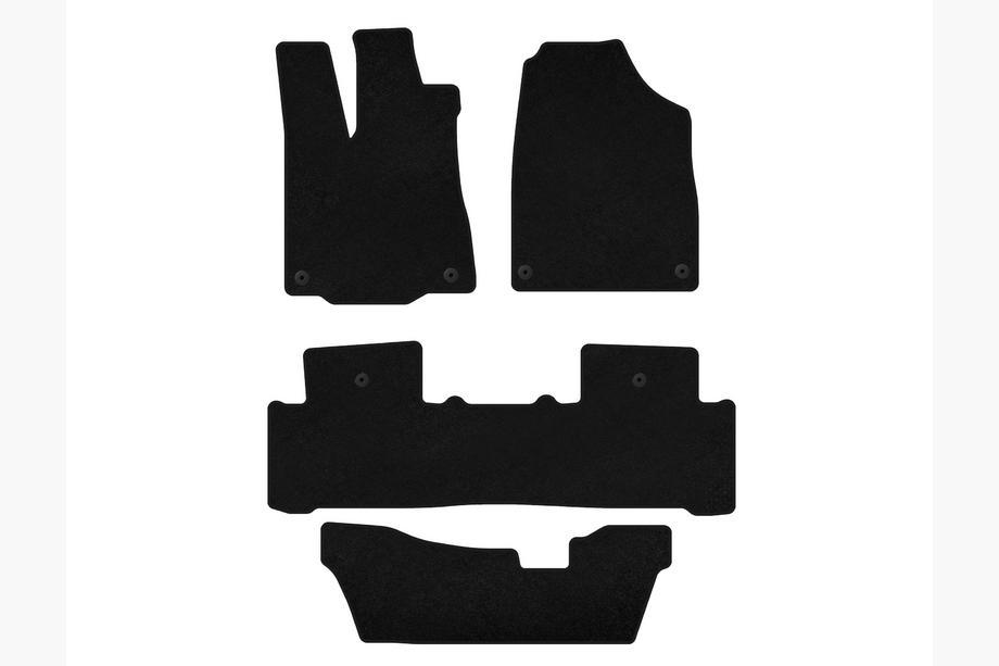 Acura MDX 2013–2020 Textilmattor Classic (3 rader, svart) Image