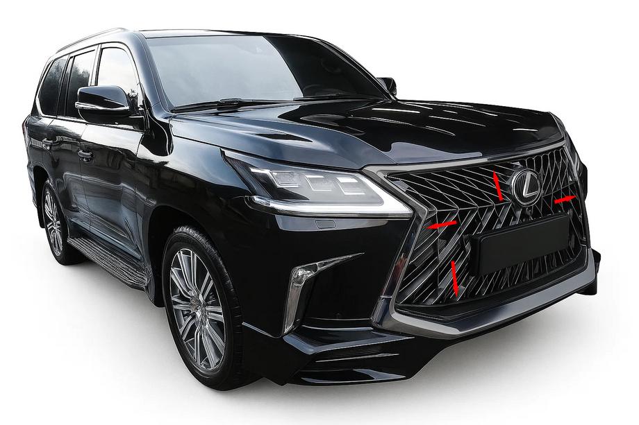 Lexus LX570/450d 2008–2022 Grillram BlackEdition (för TRD 2016+) Image