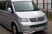 Volkswagen T5 Multivan 2003–2010 Främre skyddsbåge Våg (rostfritt stål) foto 1