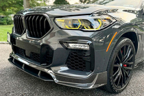 BMW X6 G06 2019–2027 Främre stötfångarläpp Carbon V1 (för M-Sport, 2018-2022) foto 1