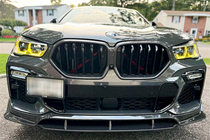 BMW X6 G06 2019–2027 Främre stötfångarläpp Carbon V1 (för M-Sport, 2018-2022) foto 2