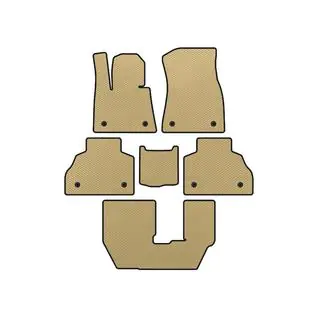 EVA-mattor (3 rader, beige)