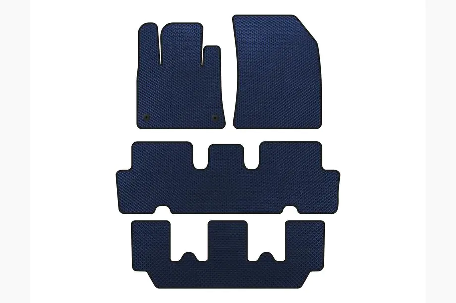 Citroen C-4 Picasso 2013–2022 EVA-golvmattor V1 (3 rader, blå) Image