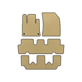 EVA bilmattor V1 (3 rader, beige)