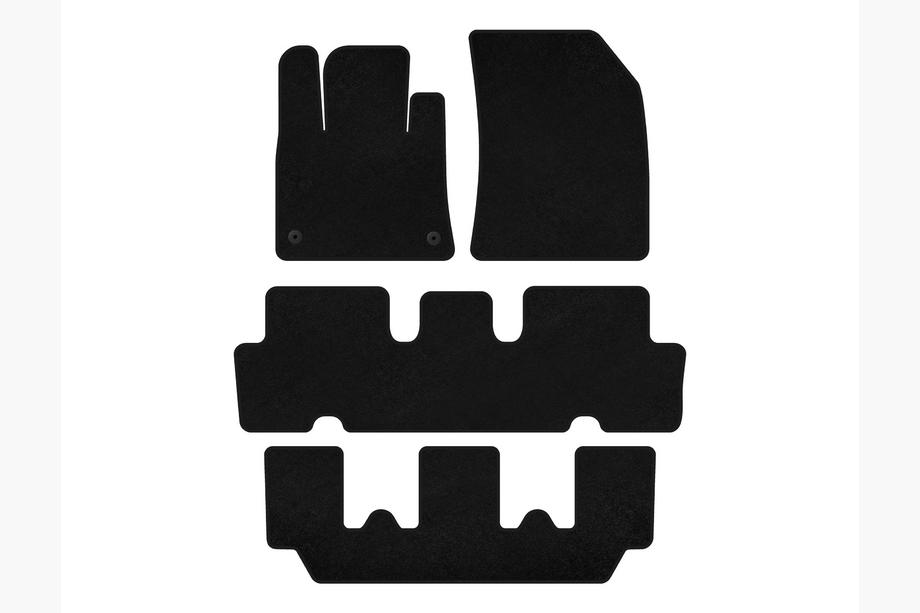 Citroen C-4 Picasso 2013–2022 Premium V1 textilmattor till kupén (3 rader, svart) Image