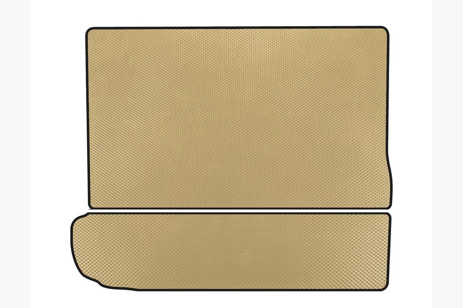 Citroen C-4 Picasso 2013–2022 EVA bagagerumsmatta (3:e raden nedfälld, beige) Foto 1