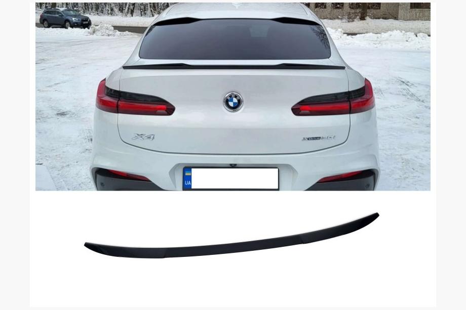 BMW X4 G02 2018– Bakluckespoiler X4M-Style (svart högglans, ABS-plast) Image