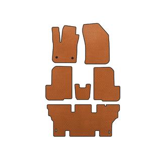 EVA-mattor (3 rader, 7-sits, orange) Dacia Lodgy 2012–2022