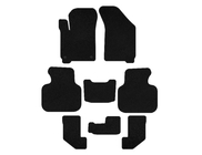 Dodge Journey 2008–2020 Premium textilmattor (2008-2011, 3 rader, svart) foto 1