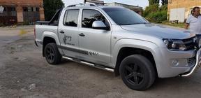 Volkswagen Amarok 2010–2022 Sidorör (2 st, rostfritt stål) foto 9