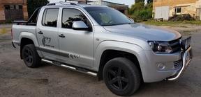 Volkswagen Amarok 2010–2022 Sidorör (2 st, rostfritt stål) foto 11