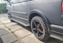 Volkswagen T5 Multivan 2003–2010 Sidosteg X5-typ, svarta (2 st, aluminium) foto 3