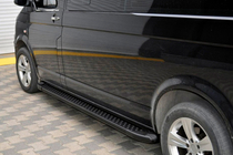 Volkswagen T5 2010–2015 Sidosteg X5-typ, svarta (2 st, aluminium) Kort hjulbas foto 5