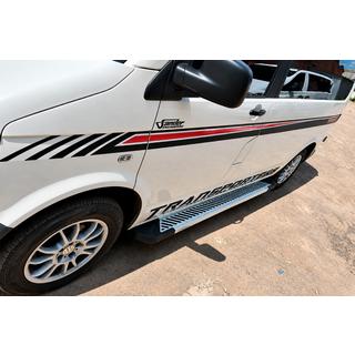 Sidosteg Line-typ (2 st, aluminium) Volkswagen T5 2010–2015 foto 1