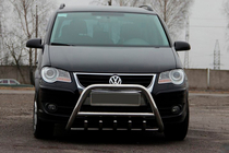 Volkswagen Touran 2003–2010 Frontbåge WT003 (rostfritt stål) 60 mm, med text foto 1