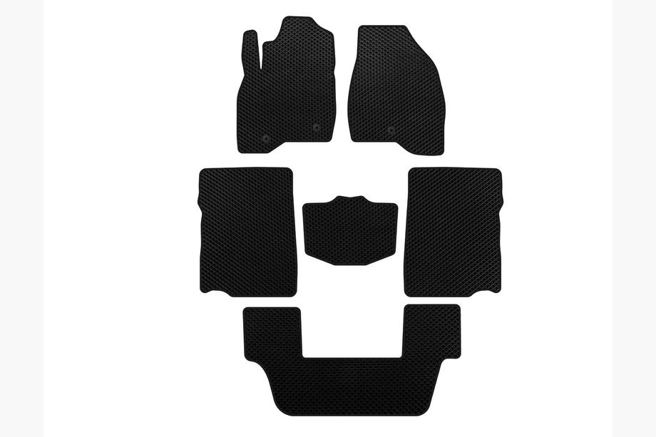 Ford Explorer 2011–2019 EVA bilmattor (2017-2019, 3:e raden, 7-sits, svart) Image