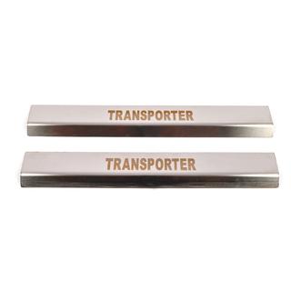 Instegslister Carmos V1 (2 st, rostfritt stål) Volkswagen T5 Transporter 2003–2010 foto 2