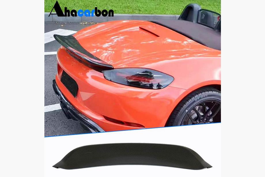 Porsche Boxster/Cayman 982 (718) 2016– Spoiler V1 (för Boxster, kolfiber) Image