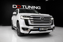 Toyota Land Cruiser 300 2021– Frontspoilerläpp VXR Svart färg foto 1