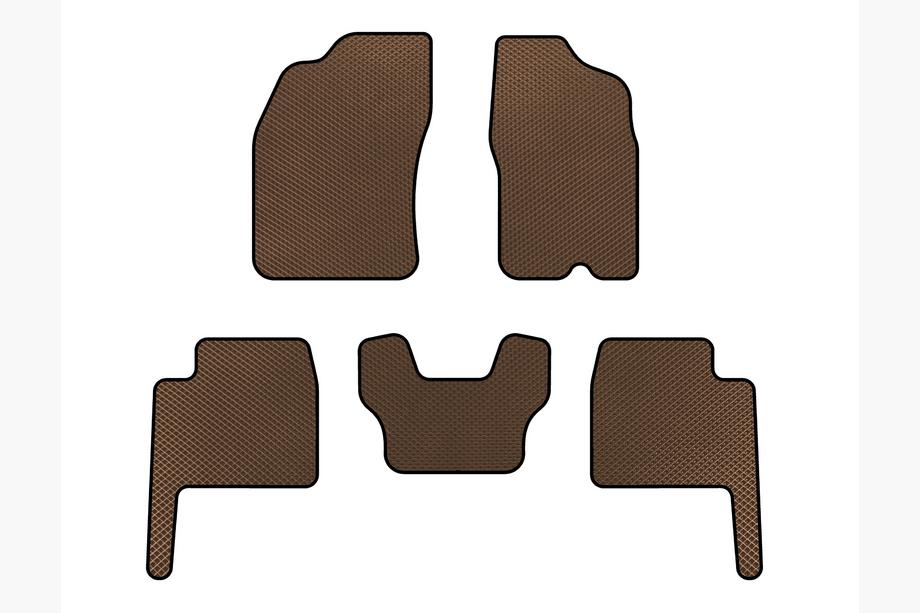 Dodge Durango 2004–2009 EVA bilmattor (brun) Image
