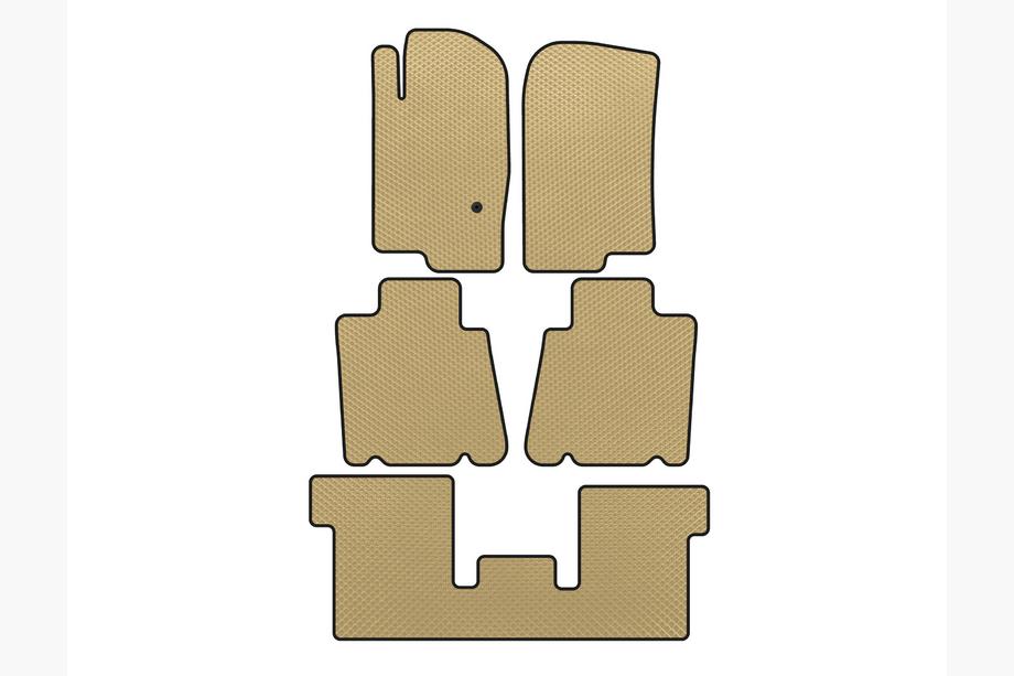 Ford Explorer 2001–2005 EVA-mattor (3 rader, beige) Image