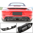 Porsche Boxster/Cayman 982 (718) 2016– Bakre stötfångardiffuser V1 (2016-2019, kolfiber) foto 1