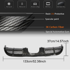 Porsche Boxster/Cayman 982 (718) 2016– Bakre stötfångardiffuser V1 (2016-2019, kolfiber) foto 6