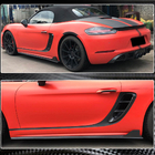 Porsche Boxster/Cayman 982 (718) 2016– Sidokjolar V1 (2016-2019, kolfiber) foto 4