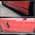 Porsche Boxster/Cayman 982 (718) 2016– Sidokjolar V1 (2016-2019, kolfiber) foto 5