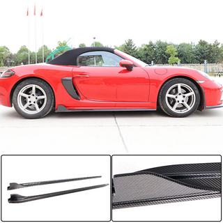 Sidokjolar V1 (2016-2019, kolfiber) Porsche Boxster/Cayman 982 (718) 2016– foto 1