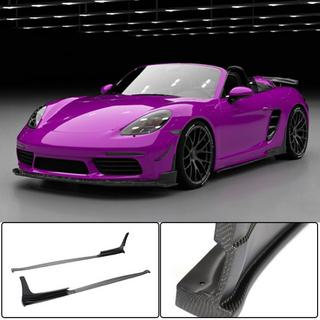 Sidokjolar V2 (2016-2019, Carbon) Porsche Boxster/Cayman 982 (718) 2016– foto 1