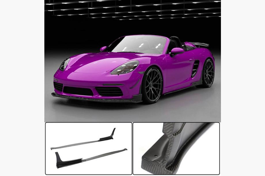 Porsche Boxster/Cayman 982 (718) 2016– Sidokjolar V2 (2016-2019, Carbon) Image