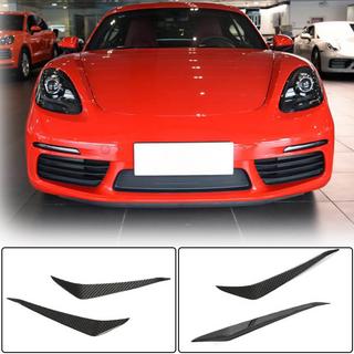 Frontläpp till stötfångare (kolfiber) Porsche Boxster/Cayman 982 (718) 2016– foto 1