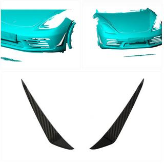 Frontläpp till stötfångare (kolfiber) Porsche Boxster/Cayman 982 (718) 2016– foto 2