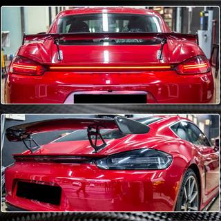 Spoiler (för GT4 Coupe, kolfiber) Porsche Boxster/Cayman 982 (718) 2016– foto 3