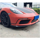 Porsche Boxster/Cayman 982 (718) 2016– Frontläpp till främre stötfångare Lip V2 (2016-2019, kolfiber) foto 4