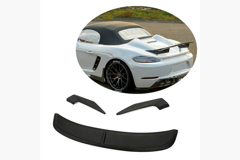 Porsche Boxster/Cayman 982 (718) 2016– Spoiler V3 (för Boxster, kolfiber) Image
