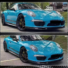 Porsche 911 (991) 2011–2019 Frontläpp till främre stötfångare Lip (för Carrera 2011-2015, kolfiber) foto 4