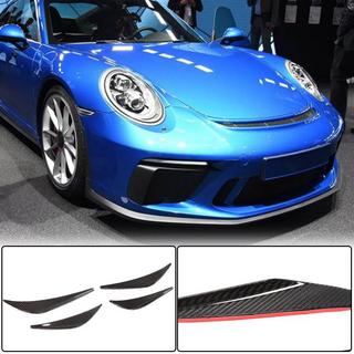 Frontsplitters i kolfiber V1 (för GT3 (RS) 2017-2019) Porsche 911 (991) 2011–2019 foto 1