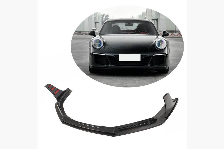 Porsche 911 (991) 2011–2019 Frontspoilerläpp Lip (för Carrera 4 GTS 2017-2018, kolfiber) Image