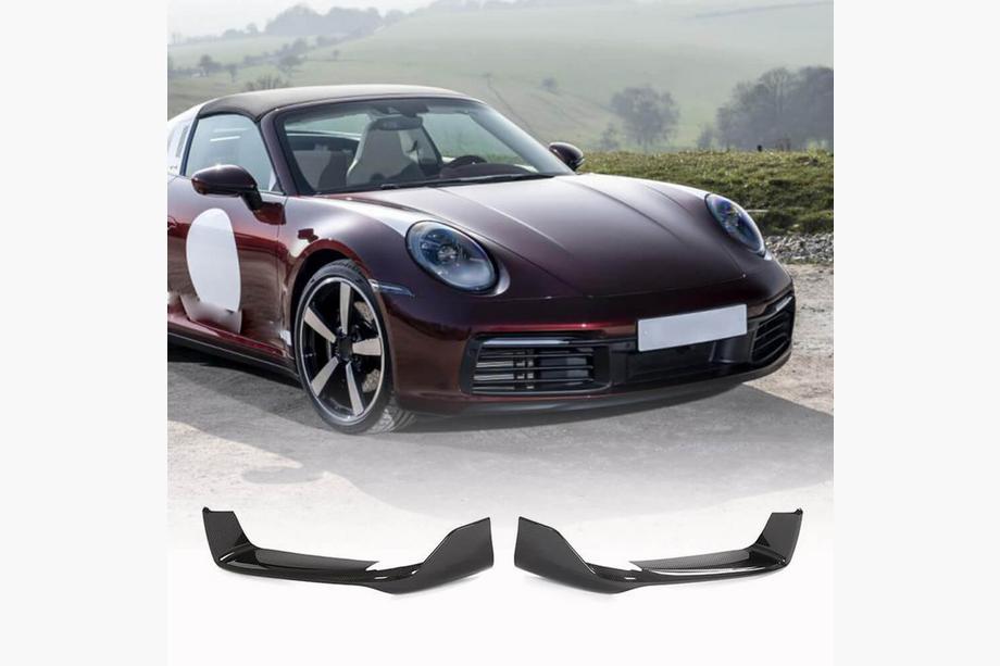 Porsche 911 (992) 2018– Främre stötfångarflaps Flap (för Carrera 4 S 4S, kolfiber) Foto 1