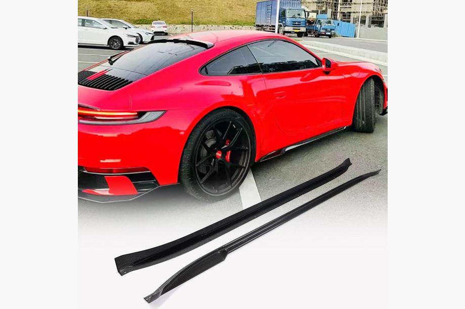 Porsche 911 (992) 2018– Sidokjolar V2 (Kolfiber) Image