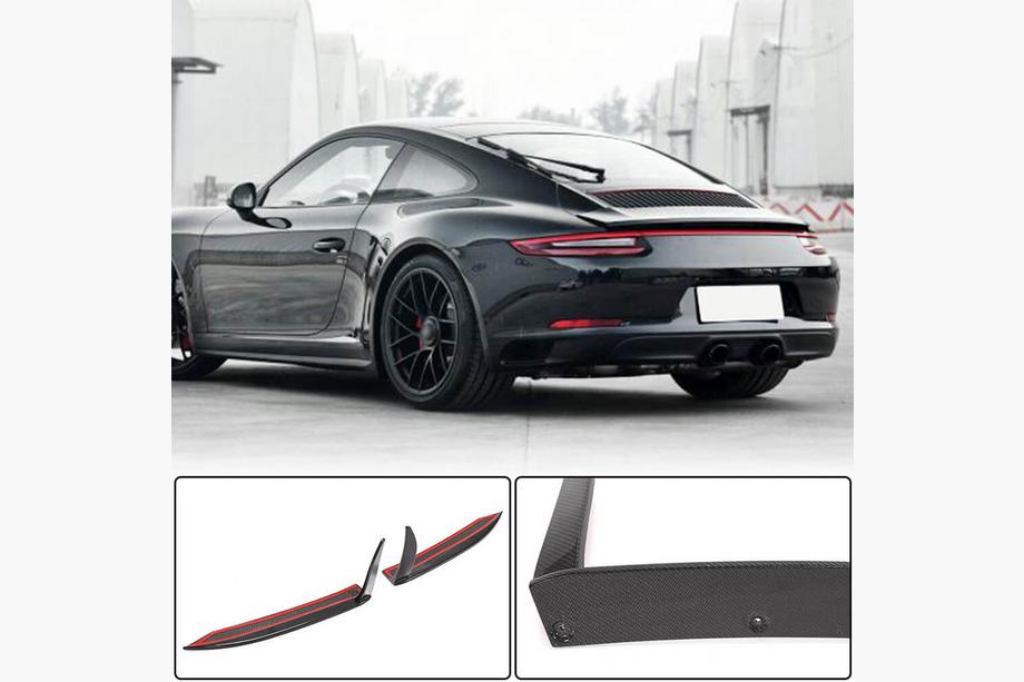Porsche 911 (991) 2011–2019 Bakre stötfångarlister i kolfiber (för Carrera 4 GTS 2017-2018) Image