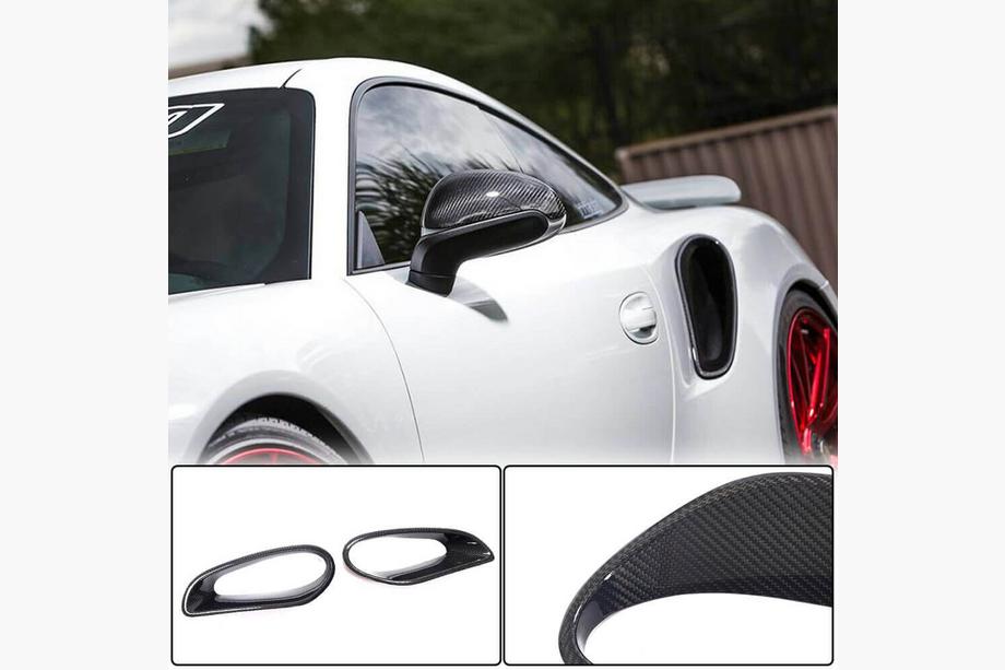 Porsche 911 (991) 2011–2019 Kolfiberöverlägg för bakre skärmar (för Turbo S 2014-2016) Image
