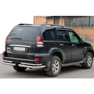 Bakre dubbla hörnbågar AK003-1 (2 st, rostfritt) Toyota Land Cruiser Prado 120 2002–2009 foto 3