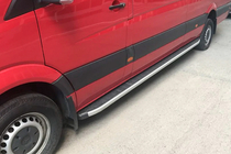 Mercedes Sprinter W906 2006–2018 Sidosteg Fullmond (2 st, aluminium) foto 2