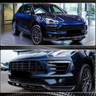 Porsche Macan 2014–2024 Frontläpp till stötfångare Lip V2 (2014-2018, Kolfiber) foto 4