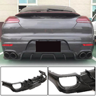 Porsche Panamera 2009–2016 Bakre stötfångardiffusor (2013-2016, kolfiber) foto 1